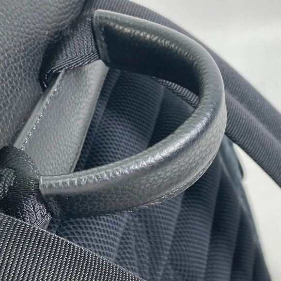 Auth Dior 1ADBA161YKS 23SS Saddle Oblique Backpack Canvas/Leather Navy/Black - Picture 3 of 14